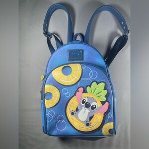 Disney Blue and Yellow Stitch Kids Backpack